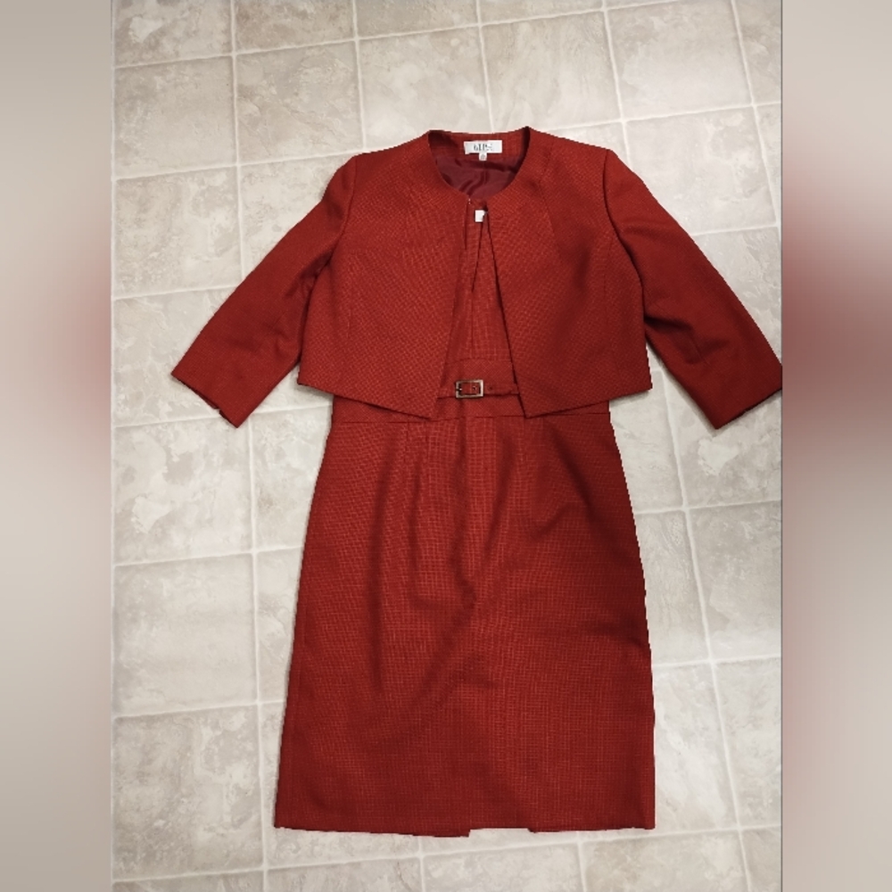 Vintage KASPER dress with over coat